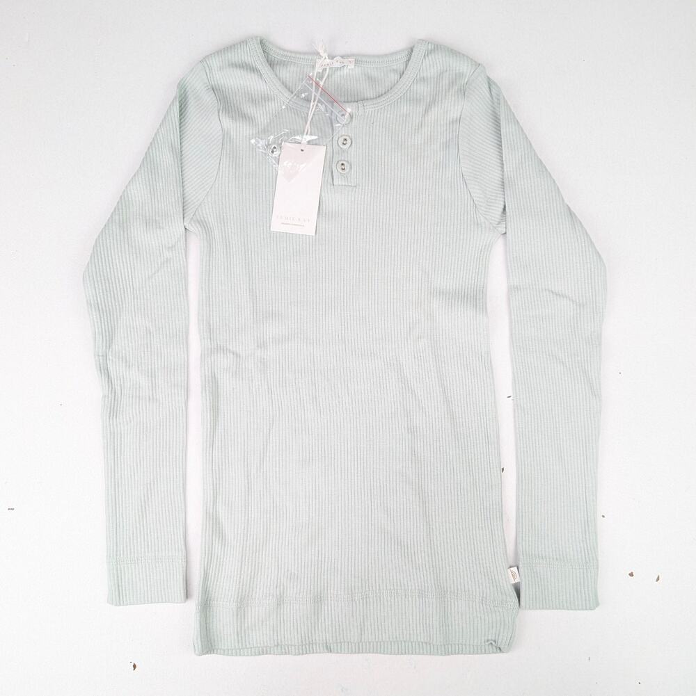 Jamie Kay Youth 8Y Long Sleeve Ribbed Shirt - Light Blue